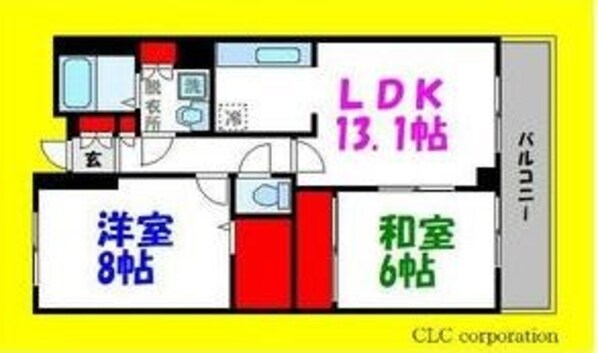 西葛西駅 徒歩8分 4階の物件間取画像